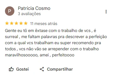Avaliação de cliente